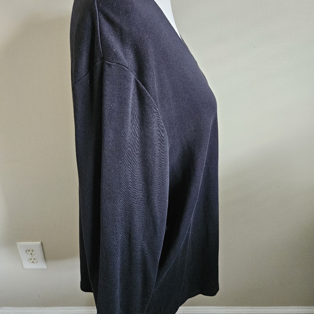 Kim Rodgers Black Long Sleeve Knit Top Size 3X - Picture 8 of 11
